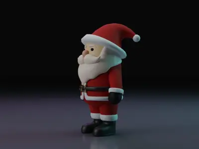 Santa Claus Low-poly 3D model