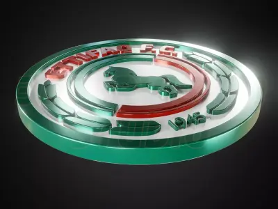 Ettifaq logo - Cinematic - 3D print 3D model