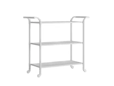 Two-Teir bar cart 3D model