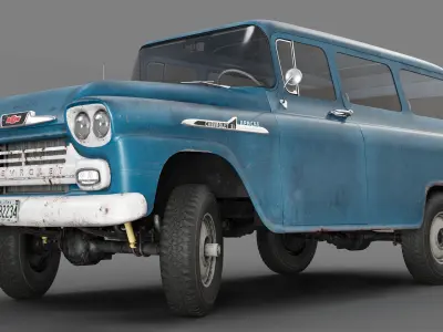 Chevrolet Suburban 1959 3D model