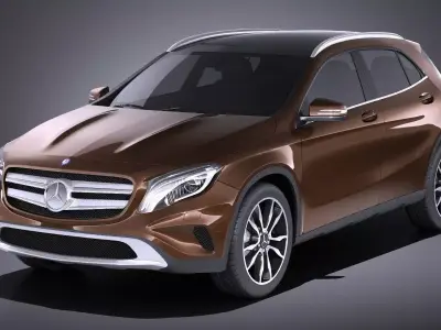 Mercedes Benz GLA 2015 VRAY 3D model