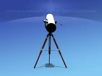 Reflector Telescope 12 inc 3D model