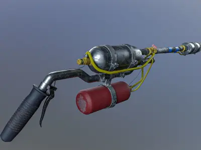 flamethrower Low-poly 3D model