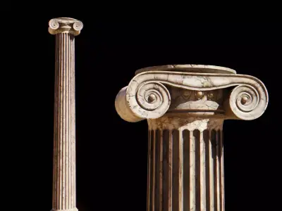 Ionic Column 3D model