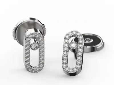 Earring Messika - Move Uno 3D print model