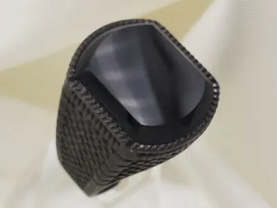 Onyx cutting men ring 3D print model