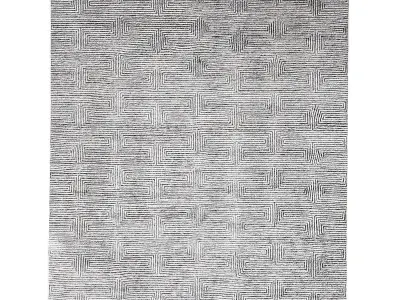 LABYRINTH HAND-KNOTTED RUG Low poly Low-poly 3D model