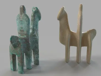 Don Chisciotte Object Set Of 2 3D model