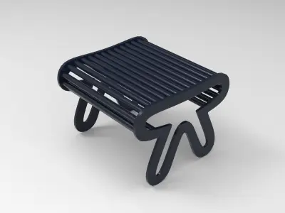 Fly Stool Low-poly 3D model