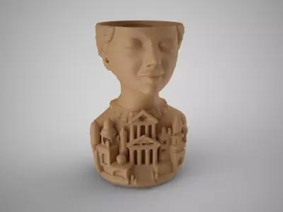 Woman Vase 3D print model