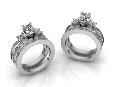 Gold ring  Jewelry 3D print model shop
