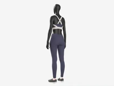 Female Mannequin in Sport Clothes 3D model