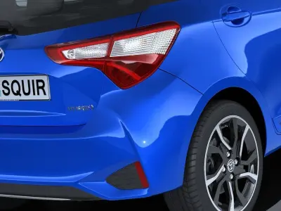 Toyota Yaris hybrid 2017 3D model