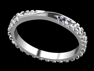Harry Winston Brilliant Love Band Ring 3D print model