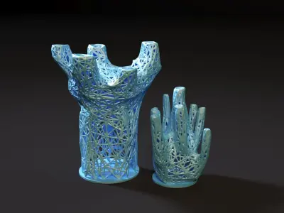 Unusual decorative vase 3D print model purchase