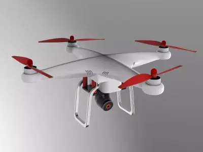 Unmanned aerial vehicle 3D print model