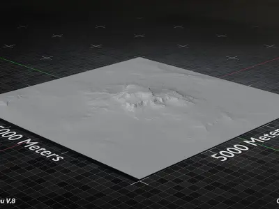 Desert Plateau Version 8 3D model