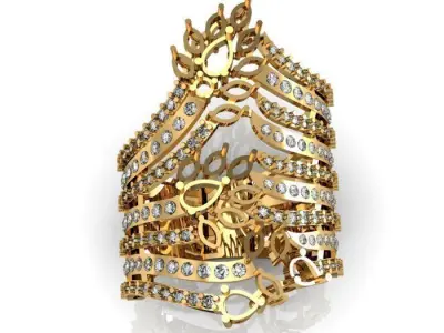 cocktail ring 3D print model buy