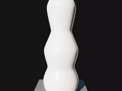 Modern Sculptural Vase Free 3D model