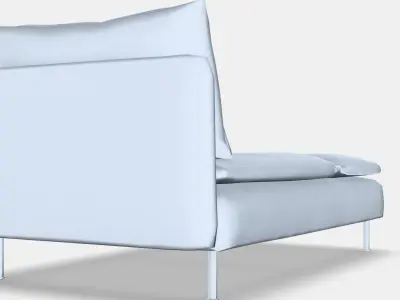 SODERHAMN Lounge chair 5 Low-poly 3D model