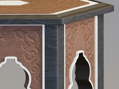 Syrian side table 3D model