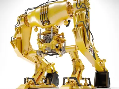 Robot Excavator Clear 3D model