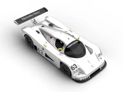 Mercedes Benz C9 1987 Sauber Racing 3d model 3D model