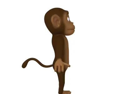 Monkey cartoon 3D model