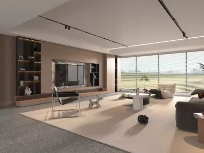 Living Room Scene 3 3D model