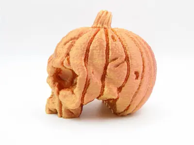 Pumpkin Skull - V2 3D print model
