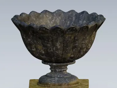 Garden urn planter24 3D model