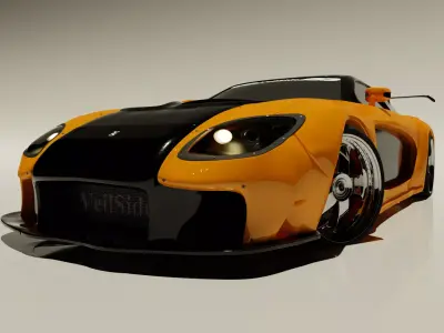 Hans Mazda Rx7 Veilside 3D model