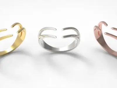 Minimal ring Ready for 3d printing 3dm stl 3D print model