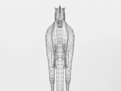Zebra Low-poly 3D model get