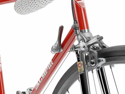 Retro  Racing Bicycle high detailed 3D model