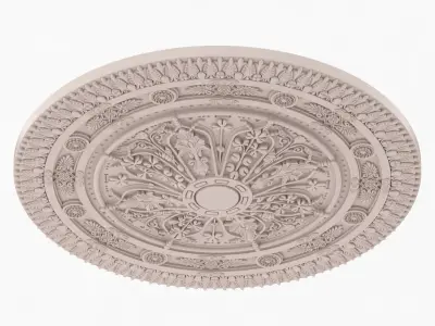 Classic Ceiling Medallion 33 3D model
