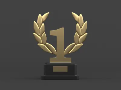 Gold Trophy Cups 3D model order