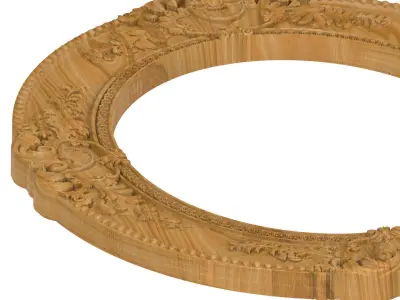 Carved picture frame STL 3D model 103