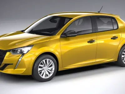 Peugeot 208 basic 2020 3D model
