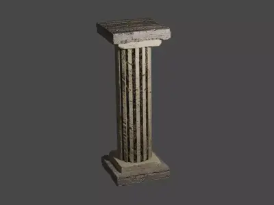 KN - Ruins column Low-poly 3D model