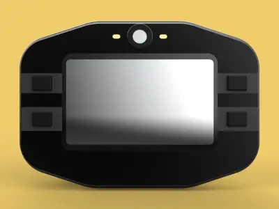 SPEEDOMETER DIGITAL MYCHRON 4 RACING LAP TIMER KART AIM 3D model