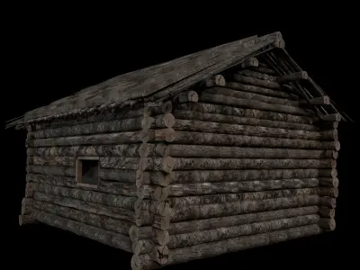 Cabin log 3D model