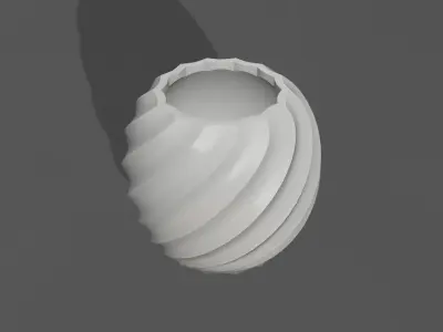 Potted Plant Decorative 3D Model 3D print model