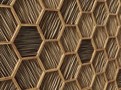 Parametric Ngon frame decor 3D model