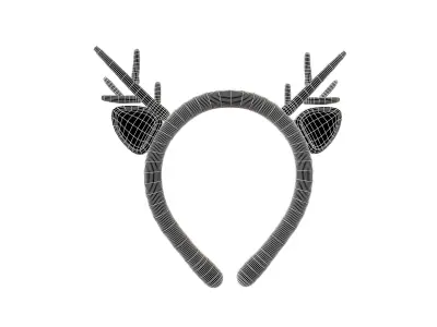 Elk Headband V1 003 Low-poly 3D model