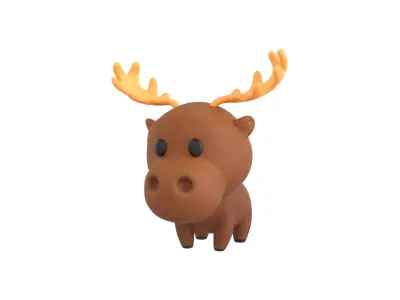 Character045 Moose 3D model
