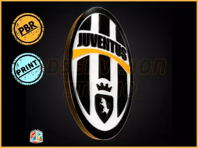 Juventus logo -  Cinematic - 3D print 3D model