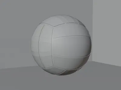 Ball Volleyball Low-poly 3D model