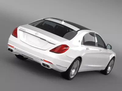 Mercedes Maybach S600 X222 2015 3D model