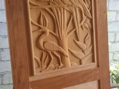 Nature parrot frame 3D model